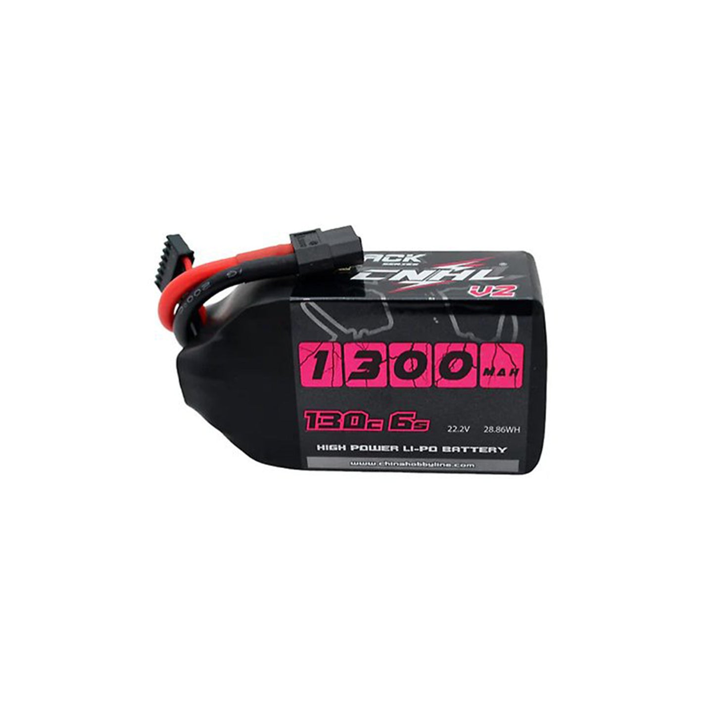 CNHL LiPo Akku Black Series 1300mAh 22.2V 130C 6S XT60 Plug V2.0