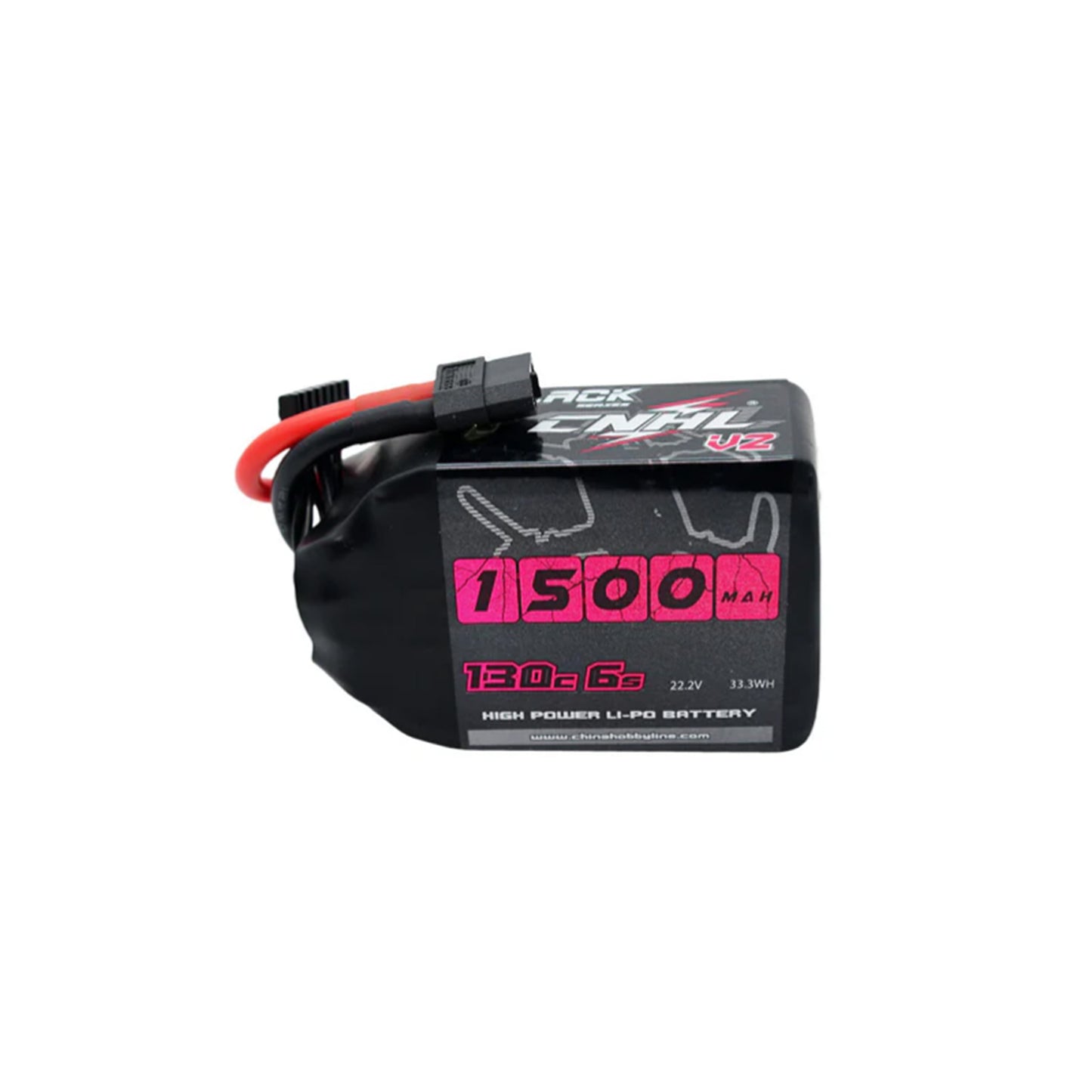 CNHL LiPo Akku Black Series 1500mAh 22.2V 130C 6S XT60 Plug V2.0